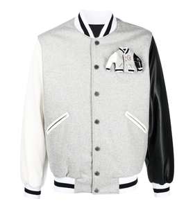Hombres personalizado nuevo bordado Chenille parches Varsity chaquetas de los hombres de lana cuerpo de cuero mangas Letterman béisbol chaquetas universitarias - Product Image 5