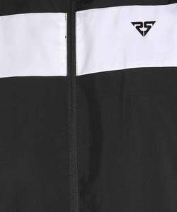 Diseño de logotipo personalizado bordado e impreso logotipo OEM blanco y negro pennal conjuntos de dos piezas chándales para hombres - Product Image 4