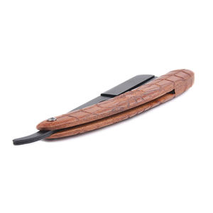 Maquinilla de afeitar de peluquero profesional personalizada OEM, aparato de afeitar de hoja única de acero inoxidable duradero de alta calidad para hombres - Product Image 4