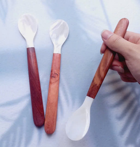 Cuchara de nácar de Vietnam, cubiertos de concha hechos a mano de primera calidad para restaurante, hotel, catering y comedor privado - Product Image 3