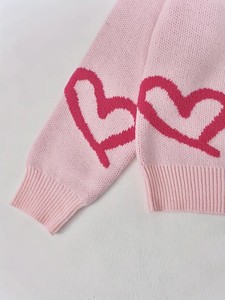 Women's Casual Acrylic Knit Sweater Crew Neck Long Sleeve Regular Length Color Block Detail Christmas Sweater made in Bangladesh - Product Image 2