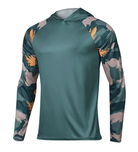 Nouveautés Vêtements de pêche Chemises Protection UV Séchage rapide Vêtements de pêche à manches longues pour l'extérieur Camouflage Hoodie de pêche pour tournoi - Product Image 2