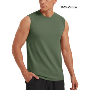 2024 été nouveauté à la mode col rond débardeurs pour hommes respirant décontracté 100% coton Plaid avec des Options de taille supérieure - Product Image 1