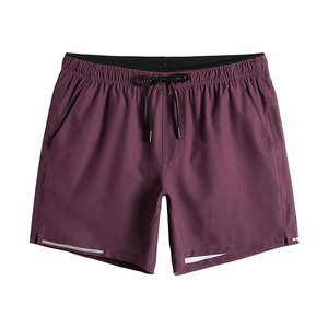 Shorts de sport légers, respirants, solides et à séchage rapide pour hommes, entraînement athlétique, fitness, course à pied, entraînement, taille à cordon, poches - Product Image 1