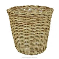 Panier à couverts en rotin synthétique tressé style américain, toutes saisons, pour cuisine et jardin, également pot de fleurs