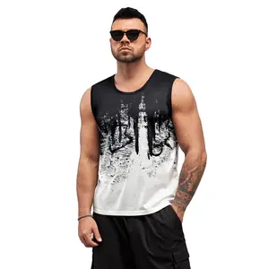 Tank Top pria buatan dalam kualitas tinggi dibuat dengan jumlah pesanan minimum rendah Terbaik pakaian kebugaran Slim Fit Tank Top pria