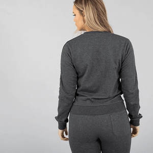 Women Tracksuit Set Custom Logo Casual Outfit, Premium Cotton <b>Blend</b>, OEM Factory Wholesale. - Product Image 5