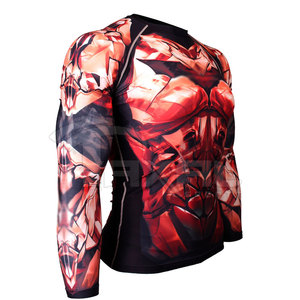 เสื้อแรชการ์ดผู้ชาย แขนยาว ผ้าสแปนเด็กซ์/โพลีเอสเตอร์ ระบายอากาศได้ดี เป็นมิตรกับสิ่งแวดล้อม แห้งเร็ว สำหรับใช้งานกลางแจ้ง มีสินค้าพร้อมส่ง MOQ ต่ำ - Product Image 5