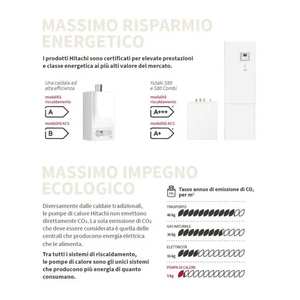 Sistema HVAC Doméstico Monofásico Hitachi Yutaki-S80 COMBI de 5hp 16kW A+++ con Tanque de Almacenamiento AACS de 260L y Bomba de Calor de 16kW - Product Image 2