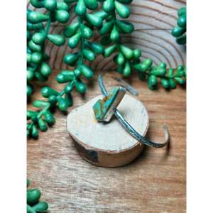 Bracelet manchette tendance Donovan Skeets Kingman en turquoise et argent sterling - Product Image 4