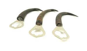 Vintage Buffalo Horn Handle Bottle Opener Unique Handcrafted Kitchen Tool Corkscrews & Openers Housewarming Gift - Product Image 5