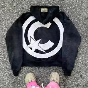 Logo Brodé Personnalisé Zip Acid Vintage Hoodies Détresse Survêtement Vêtements Poids Lourd Lavé Survêtements Fabricants - Product Image 4