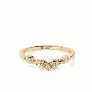 Bague de fiançailles en diamant rond fantaisie pour elle - Product Image 2