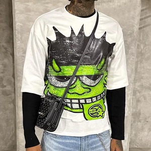 Camisetas de algodón 100% de alta calidad de OEM ODM, ropa de calle recortada unisex con gráfico personalizado diseñada por el fabricante - Product Image 2