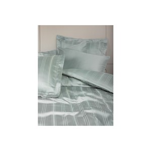 Juego de Funda Nórdica Doble de Algodón de Alta Calidad con Diseño de Rayas en Color Menta, Disponible en Tamaños King, Queen y Twin para Hogar, Hotel y Bodas - Product Image 3