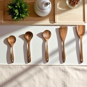 Custom Eco-Friendly Food-Grade Wooden Spoon and Fork Set for Home Cooking <b>Weddings</b> Restaurants - Product Image 4