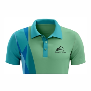 Protección UV Golf transpirable para camiseta Polo Logotipo personalizado Algodón Poliéster Ropa deportiva Empresa Uniforme Bordado Tela de punto - Product Image 4