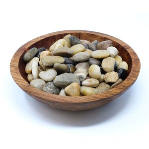 Cuenco decorativo de madera único hecho a mano Rainey, decoración del hogar pulida para espacios de vida modernos, MOQ 50 piezas en stock - Product Image 3