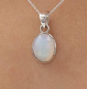 925 Stamped Solid Stone Wedding Gift Best Quality <b>Pendant</b> 925 Sterling Silver Handmade Gemstone <b>Opal</b> Spinner <b>Pendant</b> Jewelry - Product Image 4