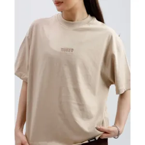Camiseta Esencial Color Taupe, 100% Algodón, 300g, Estilo Jersey, Lavado Ácido, Diseño Sólido con Características Transpirables - Product Image 3