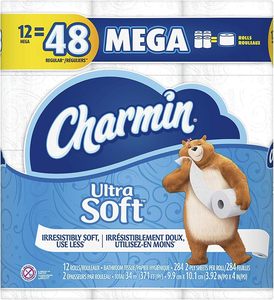 CharminUltra Soft Toilet <b>Paper</b> Mega Rolls, 12 Count - Product Image 3