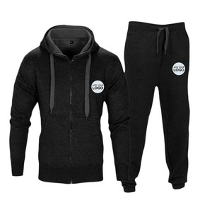 High Street Fashion Custom Applique Embroidery Heavyweight Warm Winter Mens Tracksuit - Product Image 5
