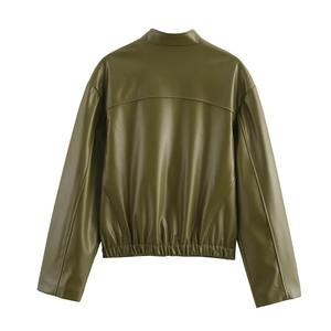 แจ็กเก็ตหนังสำหรับผู้ชายไซส์ใหญ่พิเศษมาใหม่กันลมมีซิปปิดระบายอากาศได้สำหรับนักแข่งรถมอเตอร์ไซต์ - Product Image 2