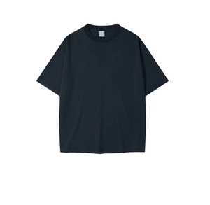 Nuevo diseño de camisetas de alta calidad para hombre/mujer con impresión y logotipo personalizados, ropa casual, camisetas oversize y con hombros caídos. - Product Image 1