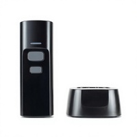 Escáner de código de barras 2D P2300 Mini con base de carga, lector de códigos QR inalámbrico Bluetooth para punto de venta, compatible con iPad y Android