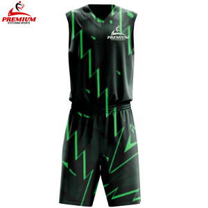 Uniforme de baloncesto personalizado de alta calidad, tela suave de poliéster 100%, colores atractivos transpirables, incluye estampado de nombre de equipo - Product Image 3