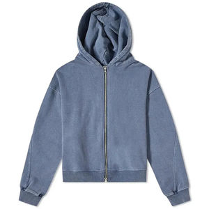 Sweat à capuche unisexe de haute qualité, personnalisé, lourd, vintage, délavé à l'acide, avec poche brodée, 100% coton, coupe régulière, hiver 2025 - Product Image 5