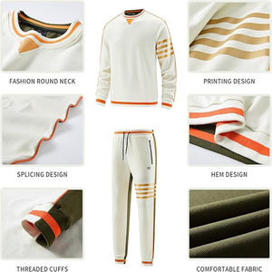 Latest Design Wholesale Custom Sportswear Tracksuits Fitness Sweatsuit Two Piece Track Suit for Men Men's Sets - Product Image 2