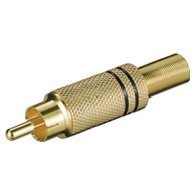 Adaptador y Conector de Audio Iadap RCA MB Dorado y Negro Modelo 11281 - Product Image 1