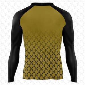 Quick dry custom logo and design men's Jiu Jitsu <b>Rash</b> <b>Guards</b> breathable Long Sleeve <b>MMA</b> <b>Rash</b> <b>Guards</b> For Men's wholesale - Product Image 5