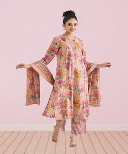 Classic Eid Party Gown with Thread Work Embroidery - Product Image 2