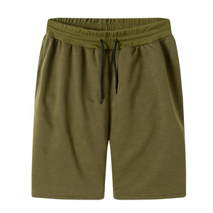 Short cargo d'été en coton avec logo imprimé personnalisé pour hommes taille élastique décontracté sport de plein air jogging gym athlétique rue principale - Product Image 1