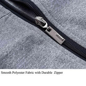 ชุดวอร์มผู้ชายแบบซิปสั่งทำราคาส่ง ผ้าระบายอากาศใส่สบาย แฟชั่นลำลอง บริการ OEM - Product Image 5