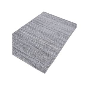 Alfombra de Lana y Viscosa Tejida a Mano con Rayas Grises y Negras para Uso Doméstico-Hwv-13013 - Product Image 2