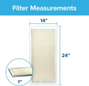 Filtre à air Filtrete 14x24x1 MERV 5, lot de 6, pour climatiseur, fournaise, HVAC, MPR 300 Basic Dust Defense - Product Image 3
