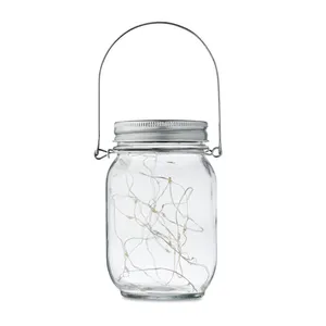 Sustainable Solar POT Lamp Stylish Glass <b>Candle</b> Holders <b>Lanterns</b> <b>Candle</b> Jars <b>for</b> Eco-Friendly Merchandising - Product Image 5