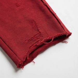 Pantalones Deportivos de Algodón Orgánico Estilo Vintage Personalizados por el Fabricante, Pantalones de Hombre de Cintura Media, Pierna Ancha, Estilo Desgastado - Product Image 6