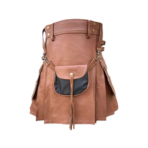 Kilt de Cuero de Primera Calidad - MARCA KAPLAN Logotipo/Color/Talla Personalizados Servicio OEM 10 Piezas MOQ Precio al por Mayor Último Modelo - Product Image 2