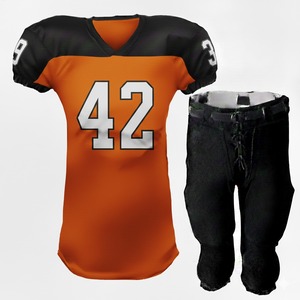 Uniformes de football américain personnalisés en direct d'usine pour adultes, vêtements de sport à manches courtes imprimés à prix de gros - Product Image 4