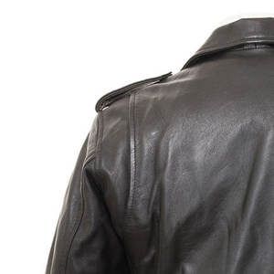แจ็กเก็ตหนังสีดำของผู้ชายเสื้อกันลมกันน้ำสไตล์สตรีทสำหรับฤดูหนาวสีและขนาดตามสั่ง - Product Image 4