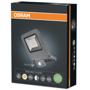 Proiettore LED da esterno con sensore di movimento, grigio, 50W, 4000K, IP44 (Osram 4058075161894) - Product Image 3