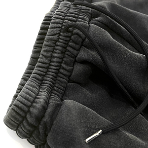 2024 nouveauté hommes High Street français éponge lavage à l'acide Shorts le plus confortable en gros été Streetwear - Product Image 5