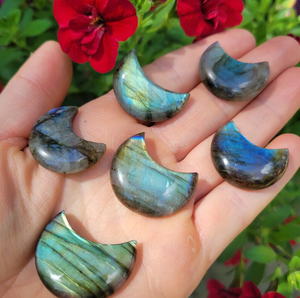 Pierres précieuses naturelles polies Labradorite Croissant de Lune Cristaux Pierres de Lune Guérison Chakra Décoration Maison Bijoux Cadeaux au Prix de Gros - Product Image 4