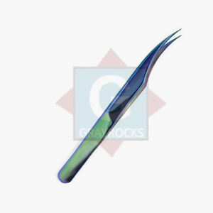 Pinzas de extensión de pestañas de precisión, herramienta de belleza de etiqueta privada de acero inoxidable, pinzas para pestañas - Product Image 3