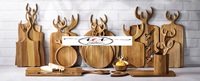 Hot Selling Moeras Hert Houten Hakblok Thuis Keuken Hout Snijplank Serveren Voor Groenten Fruit Groente Gereedschap