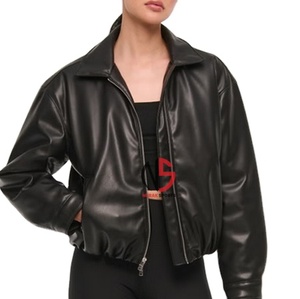 High Quality Women's Genuine Leather Windproof Waterproof Breathable Stylish Design Hot Selling Fashion Wear Jacket 2026 - Product Image 3